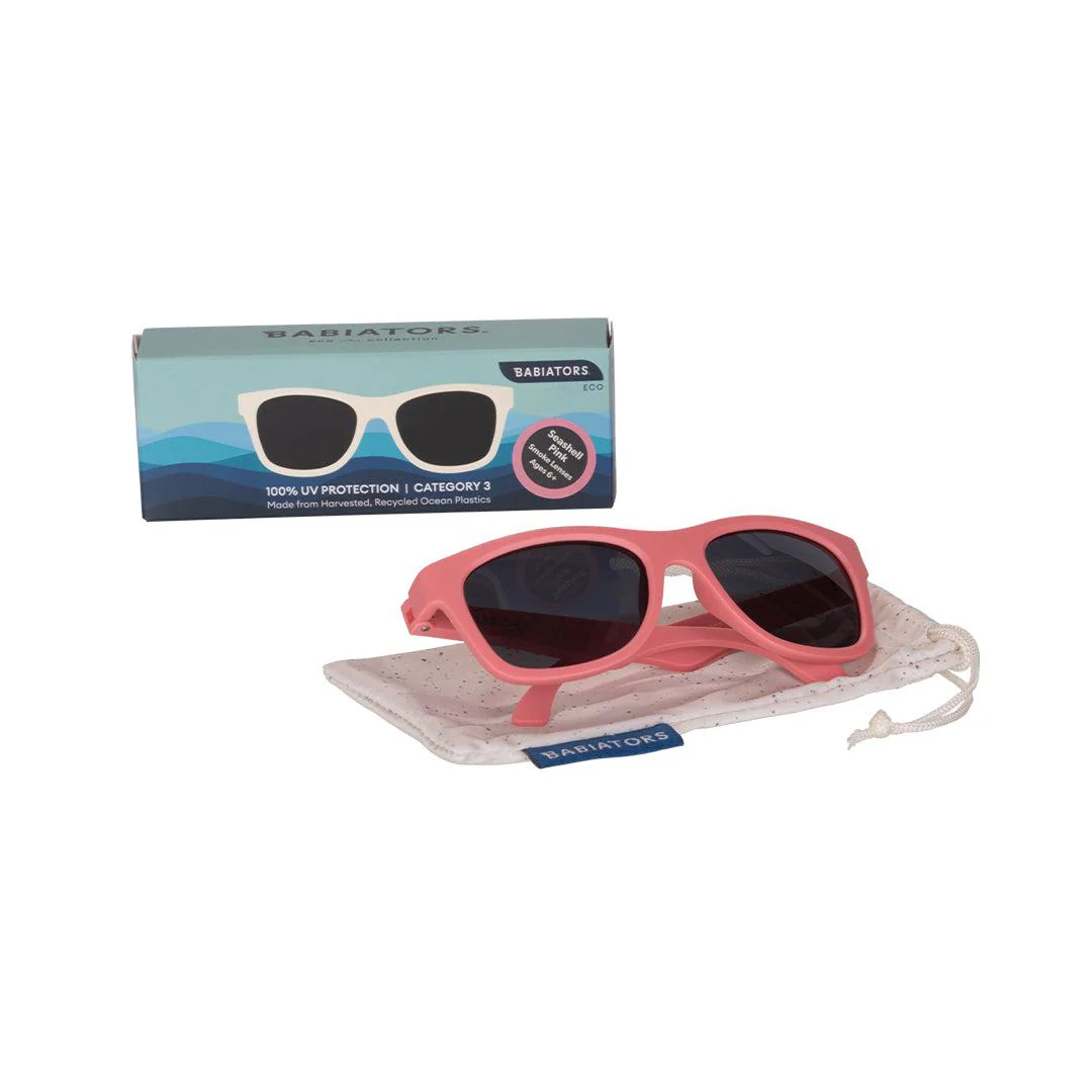 Babiators Eco Original Navigator Sunglasses - Seashell Pink - Image 5