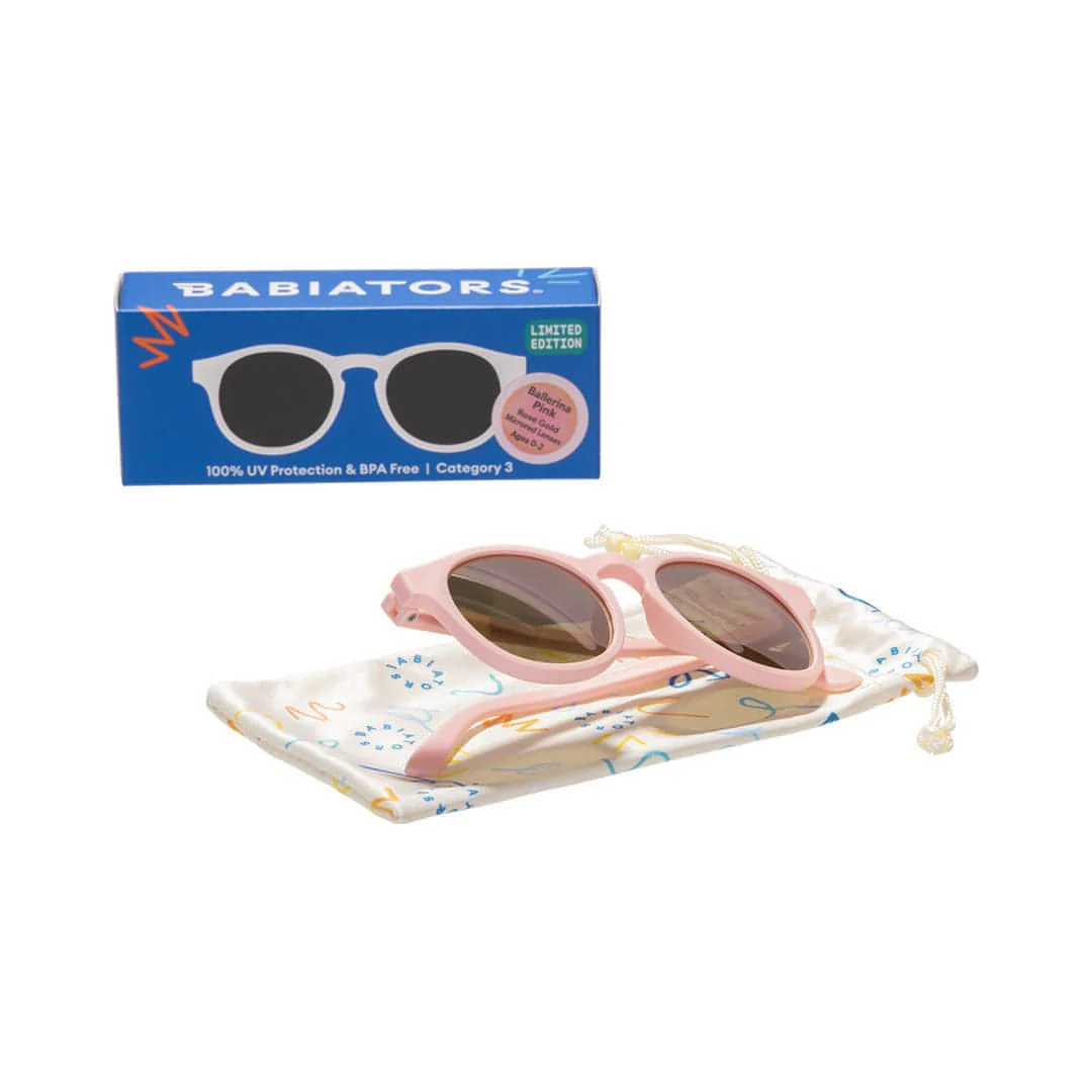 Babiators Original Mirrored Keyhole Sunglasses - Ballerina Pink - Image 4