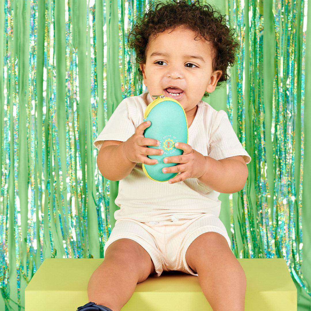 Babiators Travel Case - Aqua with Yellow Trim - Image 2