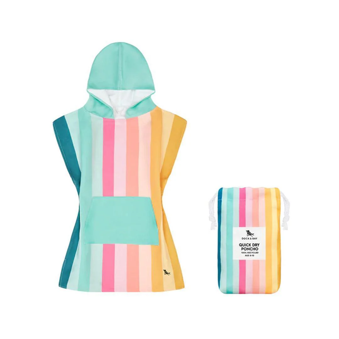 Dock & Bay Kid's Beach Poncho - Coastal Candy - Image 6