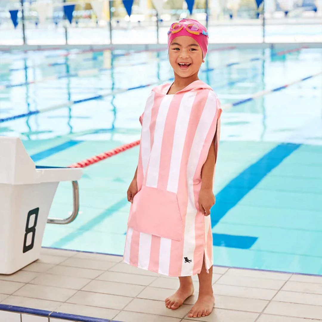 Dock & Bay Kid's Beach Poncho - Malibu Pink - Image 8