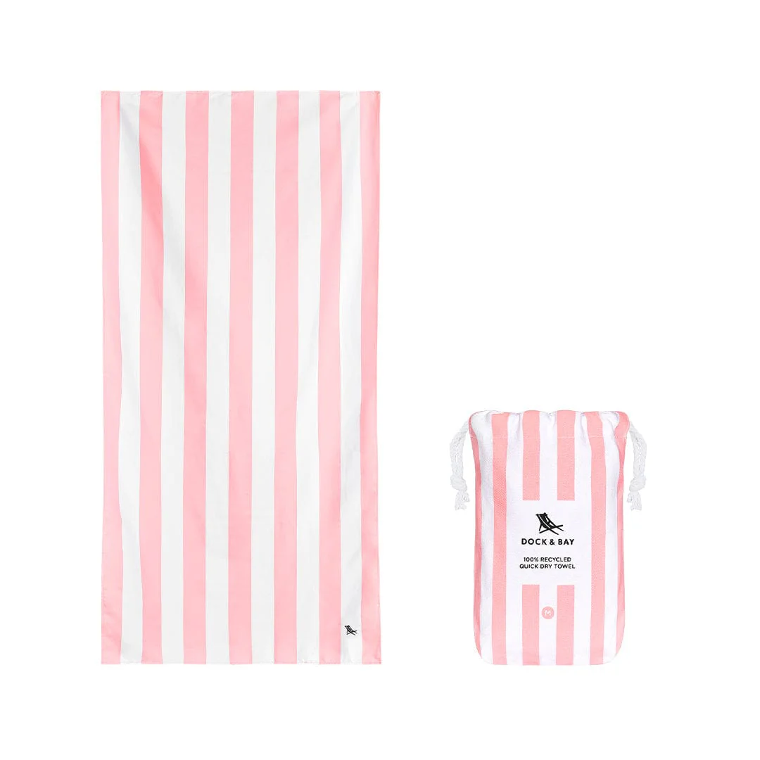 Dock & Bay Kid's Beach Towel - Malibu Pink